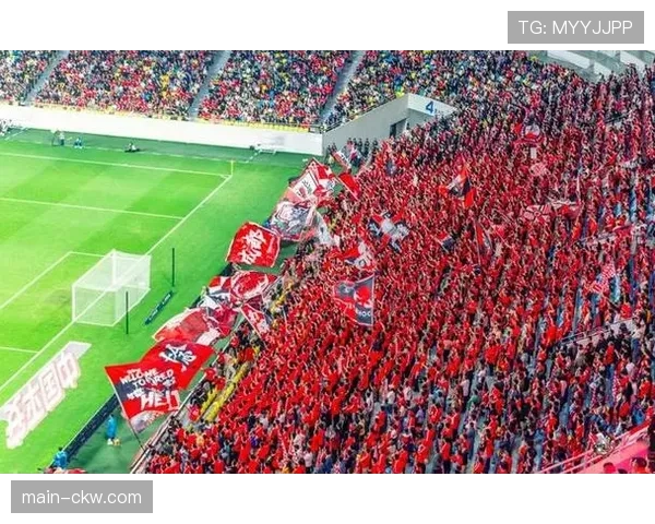 重庆铜梁龙客场球迷远征上海，红色海洋点缀八万人体育场